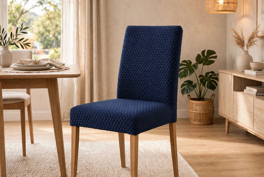 Butterfly Dining Chair Cover - Blue  Color