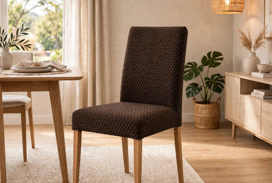 Butterfly Dining Chair Cover - Brown   Color