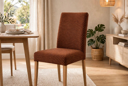 Butterfly Dining Chair Cover -  Copper Brown   Color