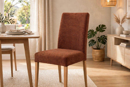Micro Mesh  Dining Chairs -   Copper Brown  Color