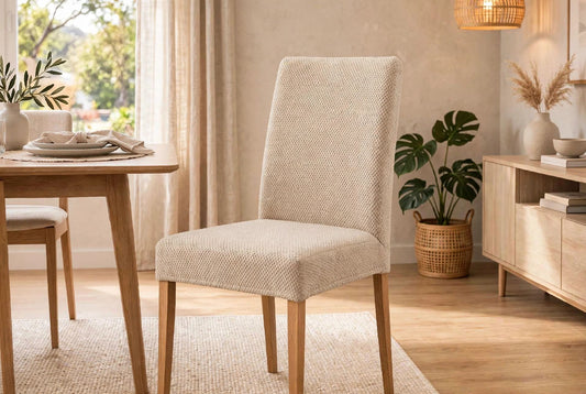 Micro Mesh  Dining Chairs -   Fawn  Color