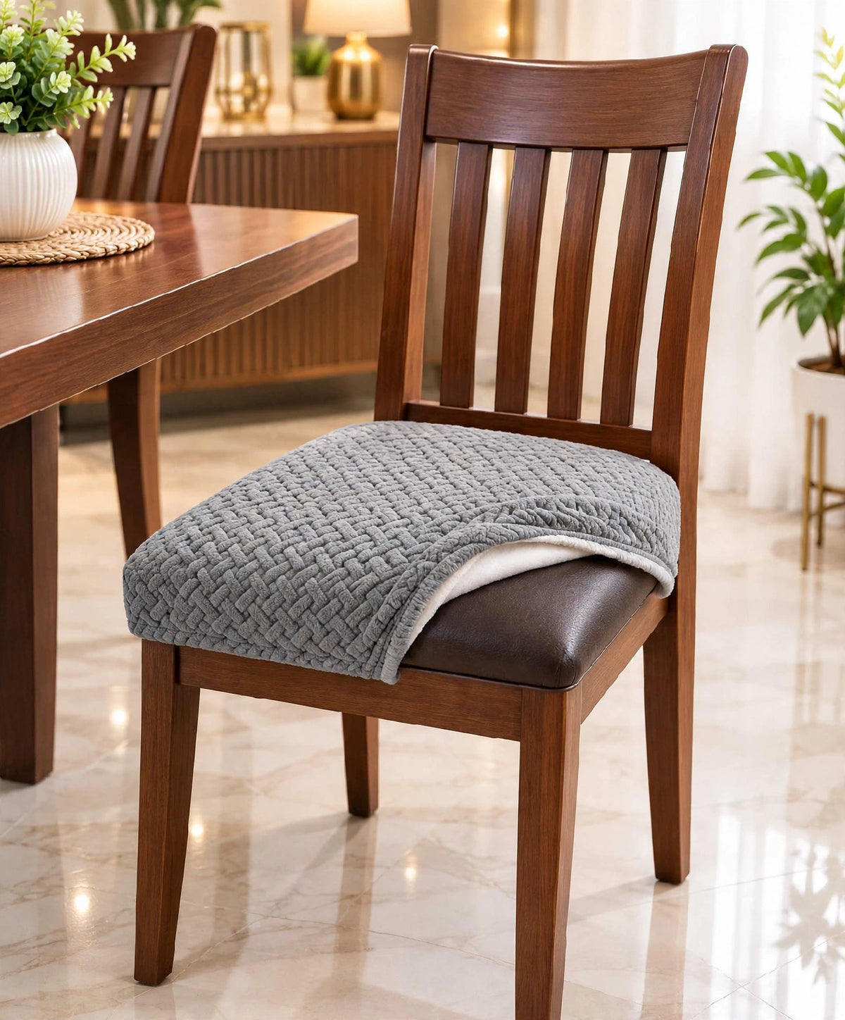 Wooden  Chairs -   Grey Color