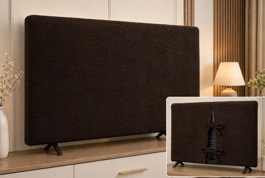 Premium LED TV Cover - Color Brown