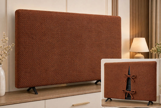 Premium LED TV Cover - Color Copper Brown