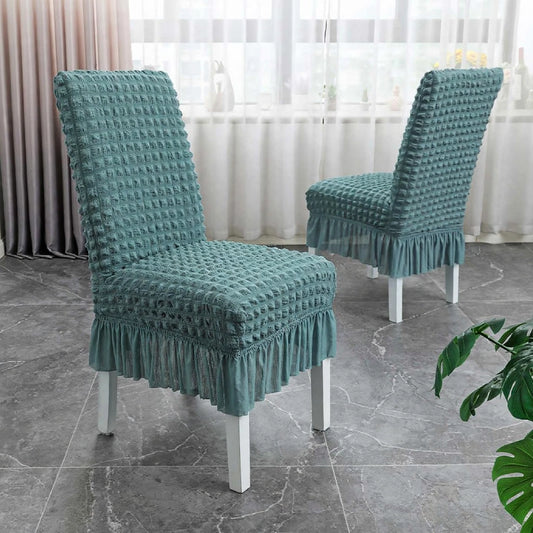 Bubble Frill Dining Chairs -   Zinc Color