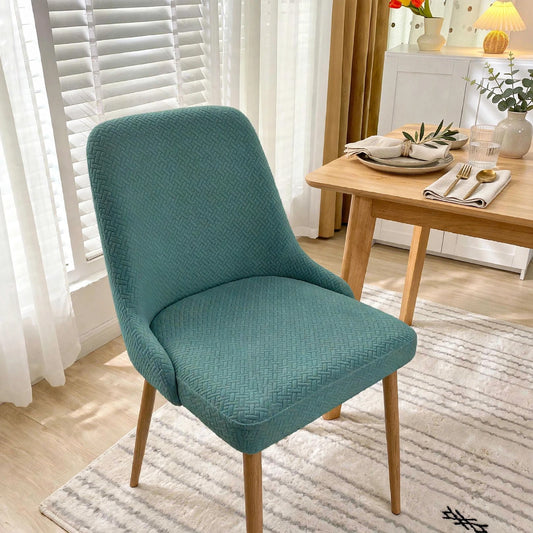Jacquard Dining Chair Cover - Zinc Color