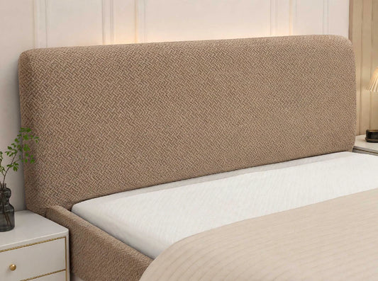 Premium  Bed Headboard Cover - Color Beige