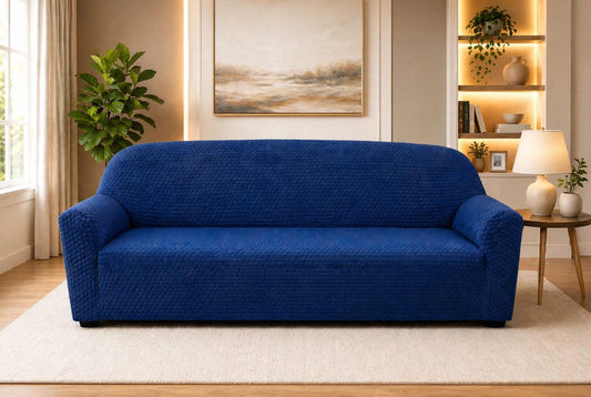 BUTTERFLY FABRIC SOFA COVER - BLUE