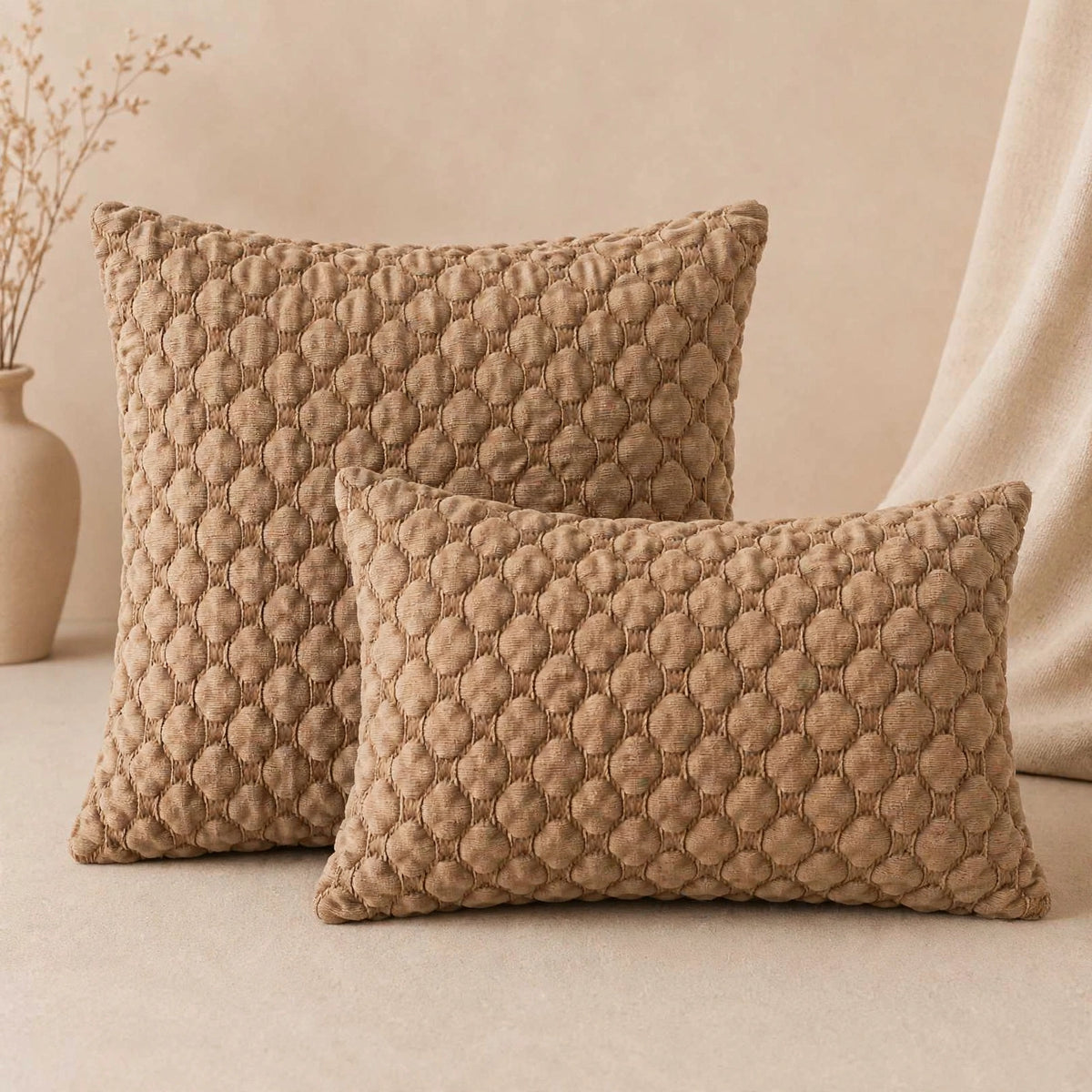 Butterfly Cushion Cover - Color  Fawn