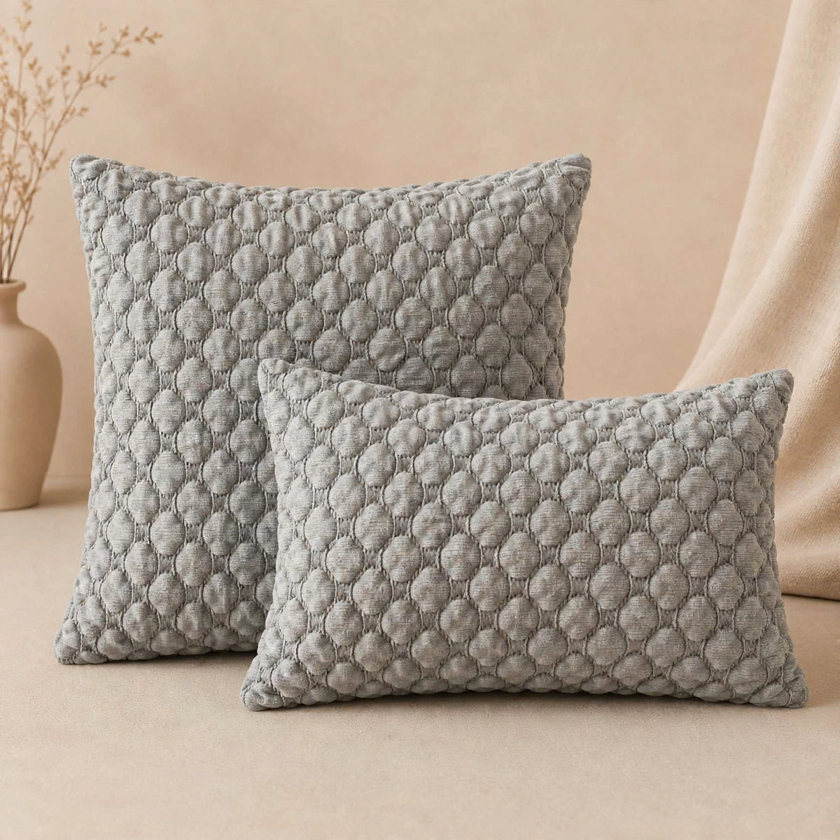 Butterfly Cushion Cover - Color  Grey