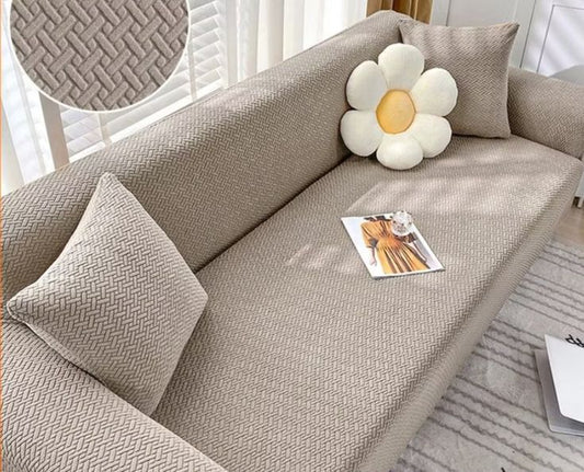 JACQUARD STRIP FABRIC SOFA COVER - MOUSE